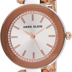 Anne Klein Women's Premium Crystal Accented Mesh Bracelet Watch